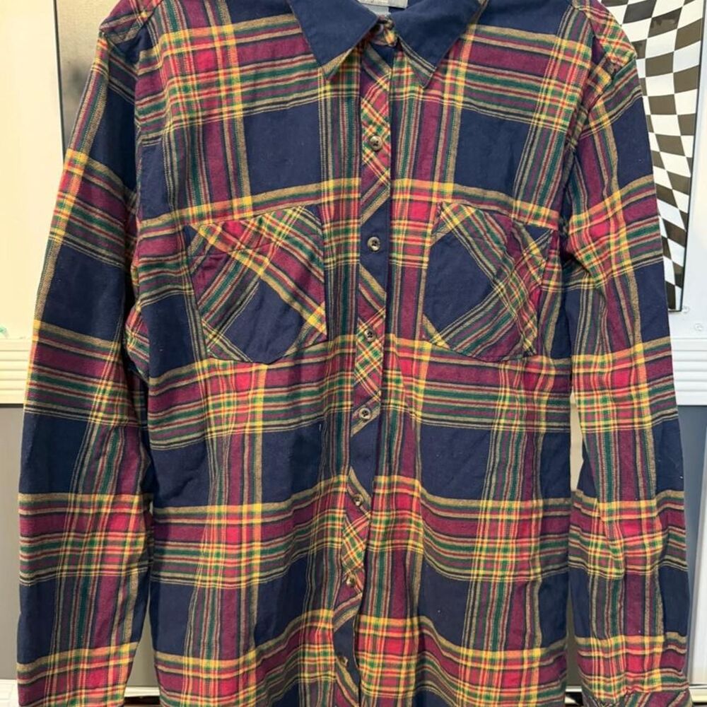 Natural Reflections Plaid Top